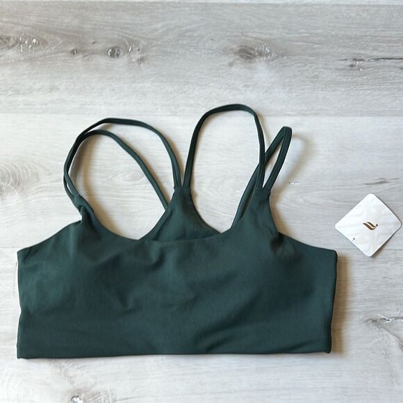 FABLETICS Principal Low Impact Bra DK GREEN SIZE M NWT - Picture 7 of 9
